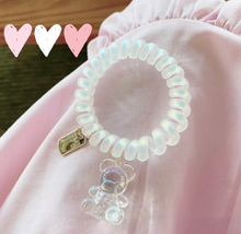 Load image into Gallery viewer, Cute Hair Ties with Gummy Bear Charm
