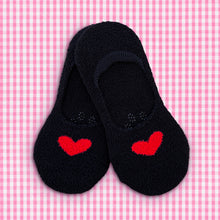 Load image into Gallery viewer, Heart and Star Low Cut Fuzzy Socks (2 Pairs)
