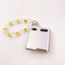 Load image into Gallery viewer, Cute Smiley Face Beaded Phone Strap Holder
