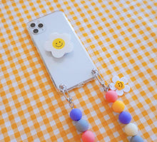 Load image into Gallery viewer, Colorful Phone Case Strap with Cute Flower Charm
