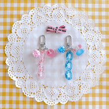 Load image into Gallery viewer, Cute Octopus and Crab Keyrings (Pink and Blue)
