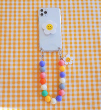 Load image into Gallery viewer, Colorful Phone Case Strap with Cute Flower Charm
