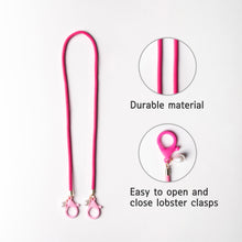 Load image into Gallery viewer, Pearl Charm Face Mask Strap Lanyard Holder with Plastic Lobster Clasps (2 Pcs)
