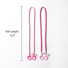 Load image into Gallery viewer, Pearl Charm Face Mask Strap Lanyard Holder with Plastic Lobster Clasps (2 Pcs)
